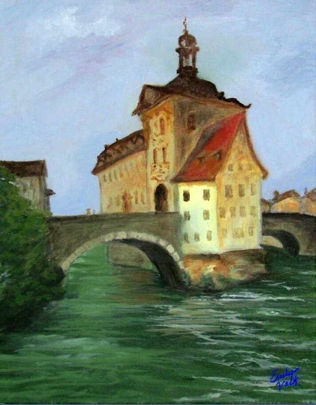 «Bamberg, Germany» (print of oil painting) – Prints done at 11 x 14″