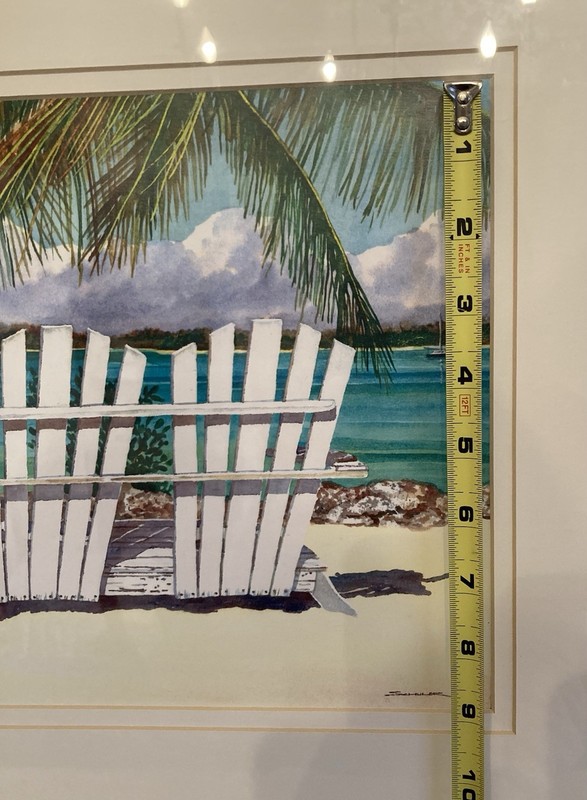 FLORIDA Coastal Print “Southern Comfort” by Klaus Schuler Matted & Framed 22x18” gallery