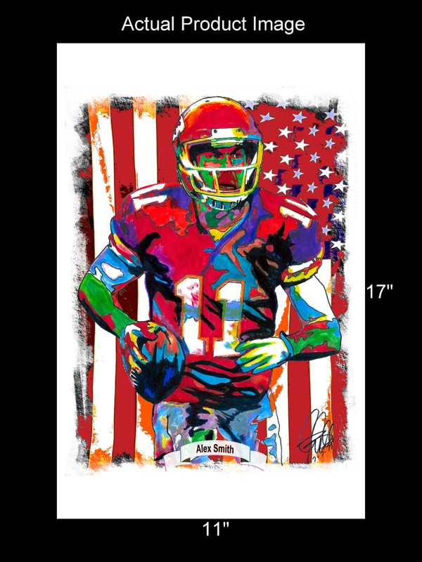 Alex Smith Kansas City Chiefs Football Sports Poster Print Wall Art 11x17 gallery