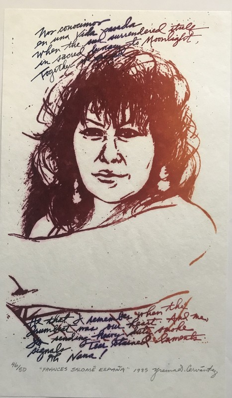 YREINA CERVANTEZ Chicana «FRANCES SALOME ESPANA» Ltd ed print 46/50