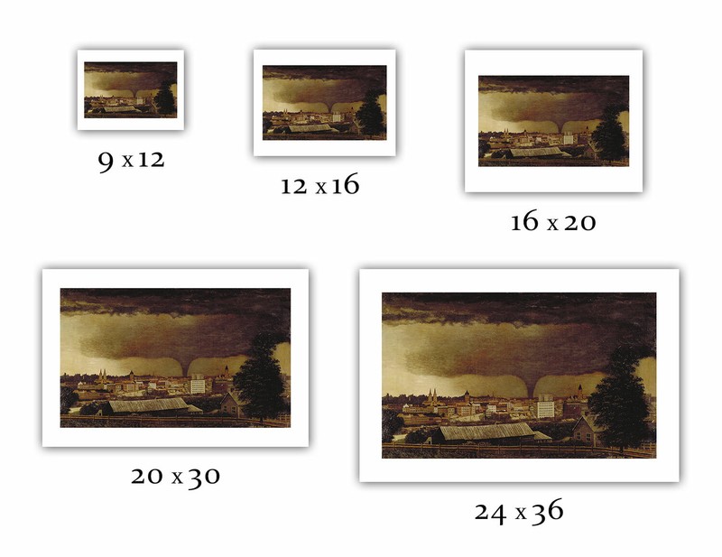 Julius Holm : "Tornado over St. Paul" (1893) — Giclee Fine Art Print gallery