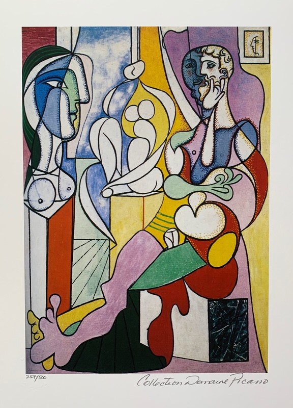 Pablo Picasso ARTIST WITH SCULPTURE Estate Signed & Numbered Giclee Art 15″ x11″