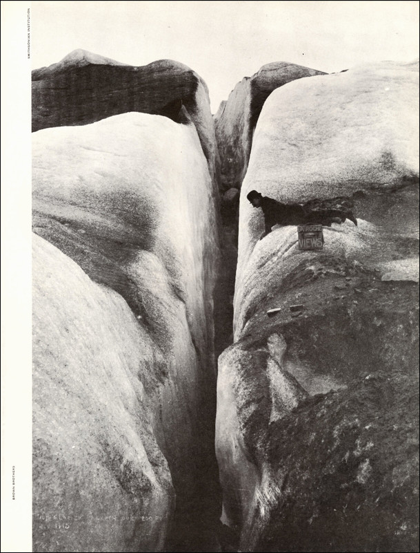 1968 Vintage Print Photographer Frank La Roche Glacier Boulders American History