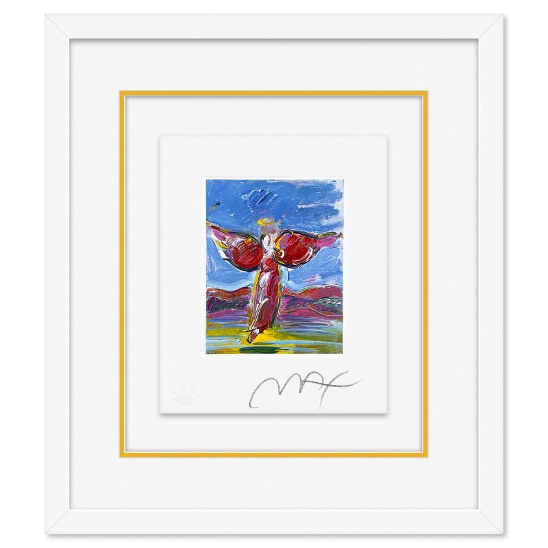 Peter Max «Ascending Angel» Framed Limited Edition, Hand Signed