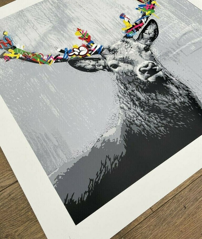 Martin Whatson The Stag Art Print Hand Signed & Numbered Edition Of 275 gallery