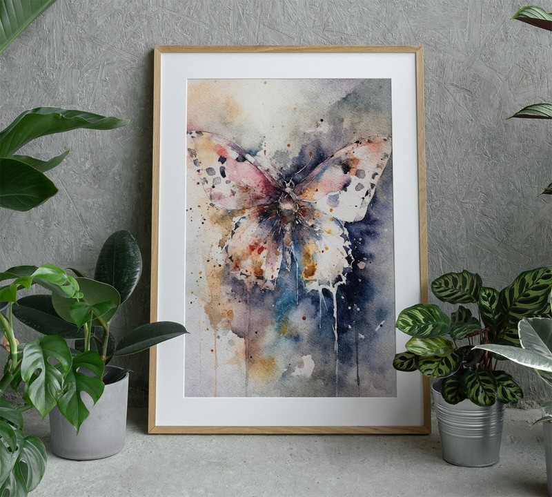 Butterfly Watercolor Painting Print High Quality choose sizes gallery