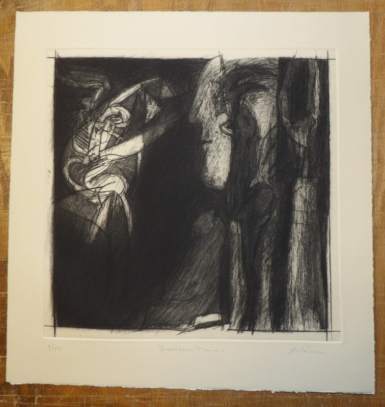 Will Petersen "Dancer Timed" SOFT GROUND ENGRAVING LAKESIDE STUDIO 1983 INTAGLIO gallery