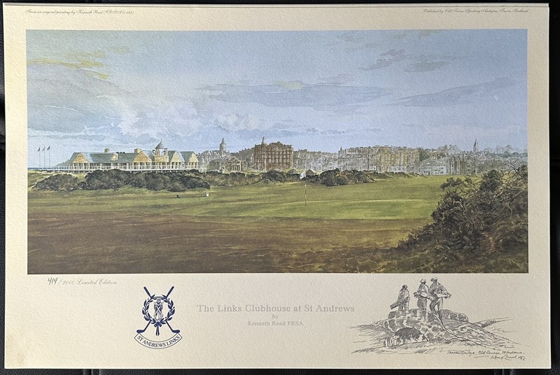 1995 The Links Clubhouse at St Andrews By Kenneth Reed FRSA poster