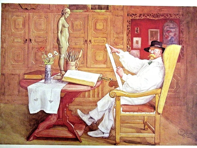 «CARL LARSSON» ~ (16″ X 20″) ~ *** VINTAGE / ART PRINT *** #7