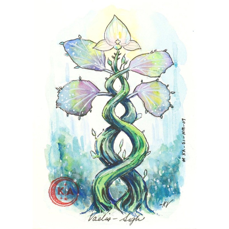 Physical Watercolor Print, The Vaelis-Sigh, Dark Academia Decor gallery