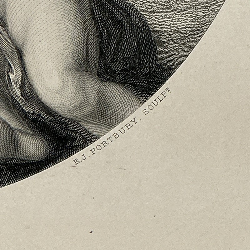 William Etty Antique Engraving The Dangerous Playmate/Holding a Winged Putto gallery