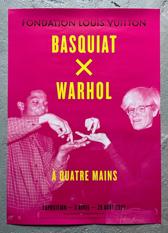 JEAN-MICHEL BASQUIAT X WARHOL – Expo Poster Pink – FONDATION LOUIS VUITTON 2023