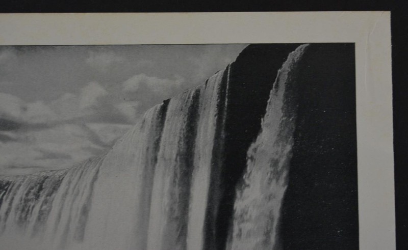 Antique Niagara Falls New York Art Print Horseshoe Fall Original B&W 1910 gallery