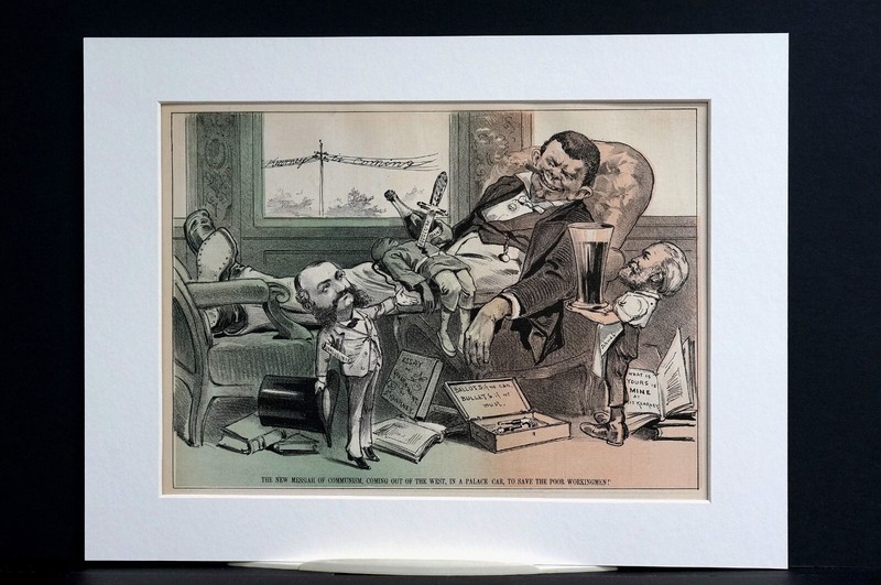 Messiah of Communism 1878 KEARNEY BALLOTS or BULLETS SCHWAB DORSHEIMER Puck Art gallery