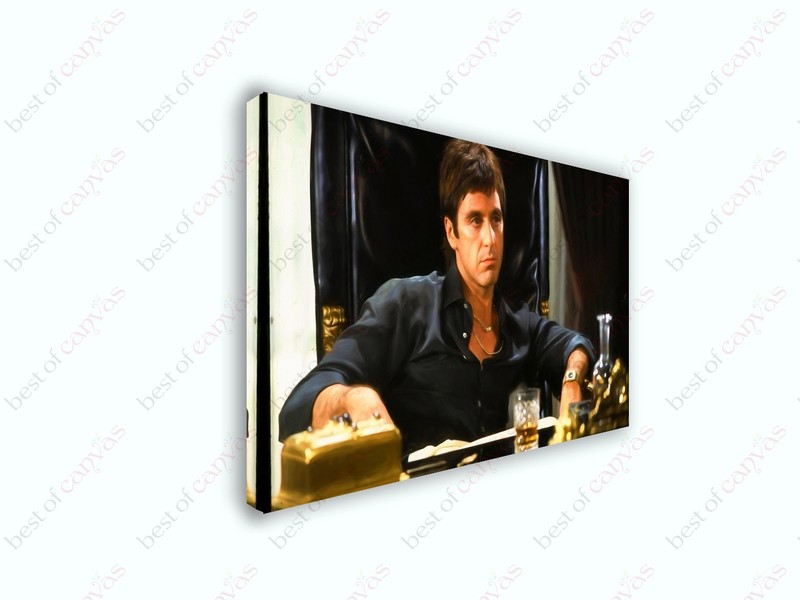 Scarface #3 Al Pacino Movie Actor Painting Canvas Print Art Home Decor Wall