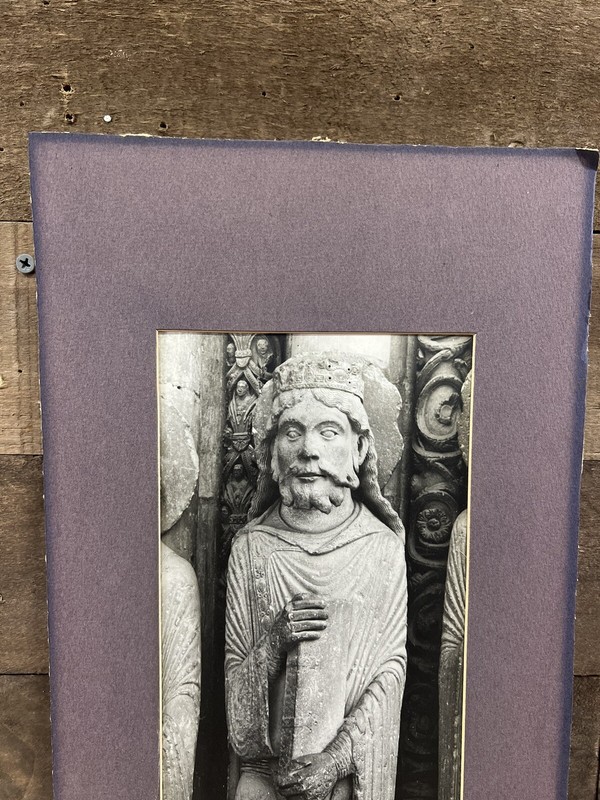 Vintage Cardboard Framed Print Of “Le Mans” Statue gallery