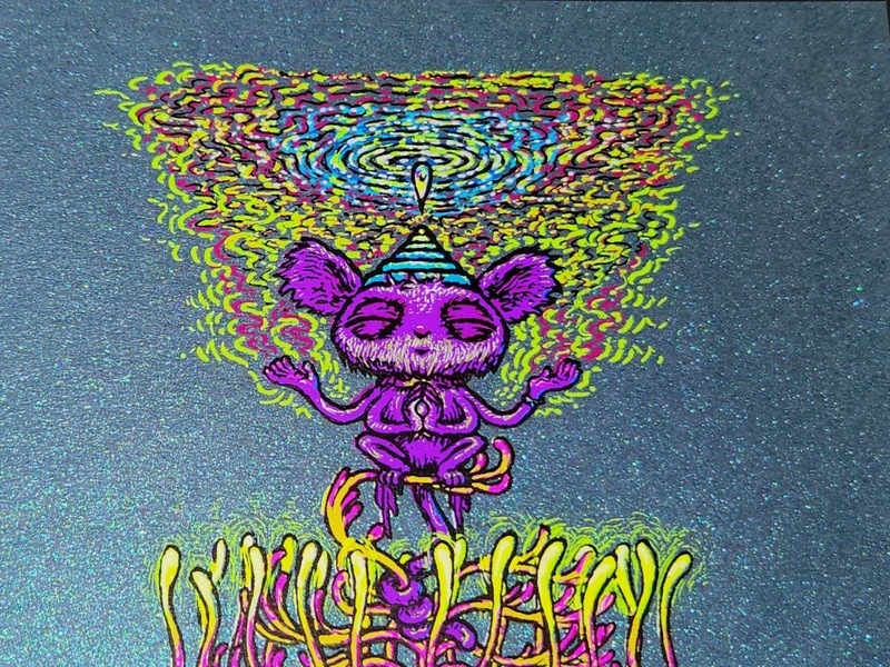 Marq Spusta Mind Ripples Iridescent Blue 5x7 Signed LE Mini Art Print Poster UV gallery