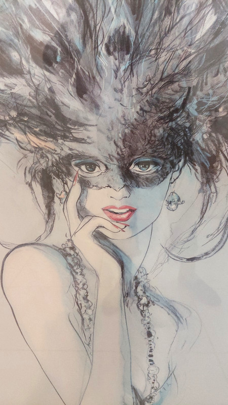 Mardi Gras Framed Woman in Mask Richard Eli Numbered #395 gallery