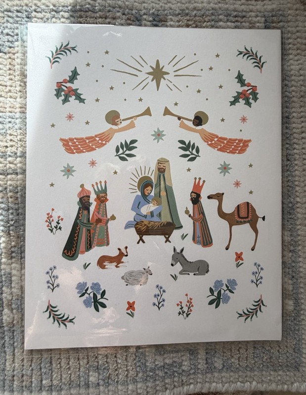 Rifle Paper Company Art Print Nativity Scene