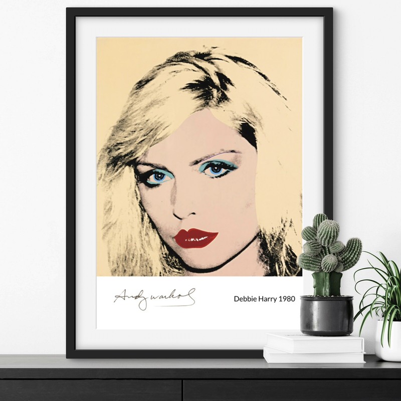 Andy Warhol - Debbie Harry 1980 Signed Print, Size A3. gallery