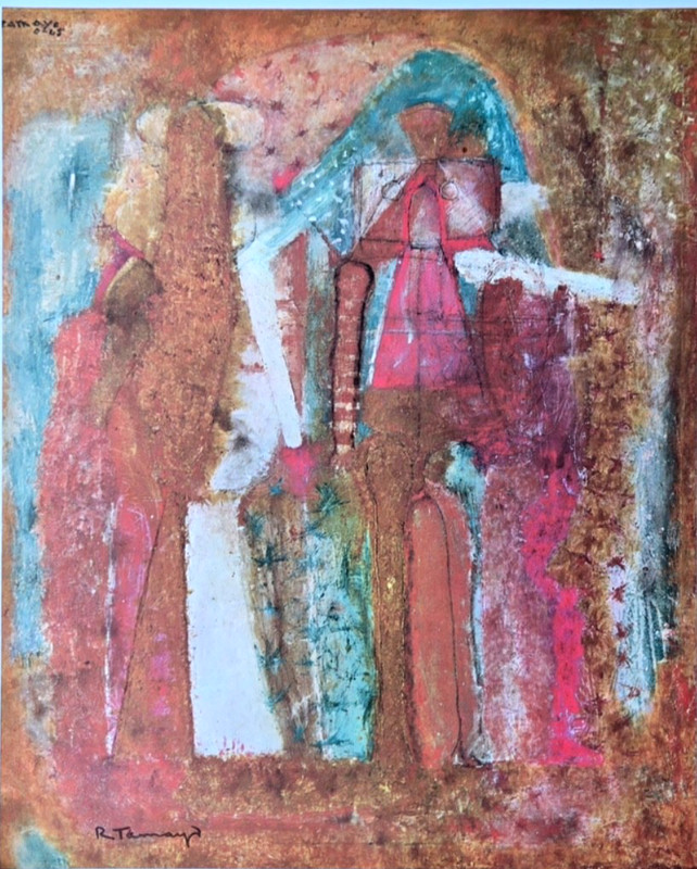 Rufino Tamayo 1977 Large Signed Limited Edition Vintage Print Galeria Misrachi gallery