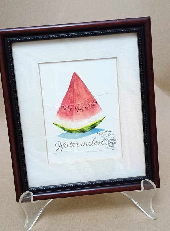 Watercolor Framed Art Print Numbered Limited Edition Signed Marilyn Friece Kelly