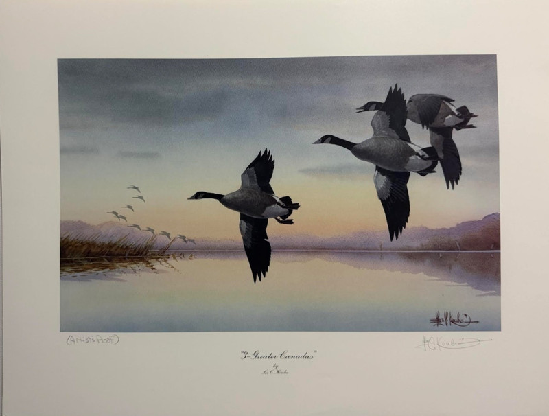 Kouba Les 3 – Greater Canadas Signed And Numbered 15 1/4″ x 9 1/2″