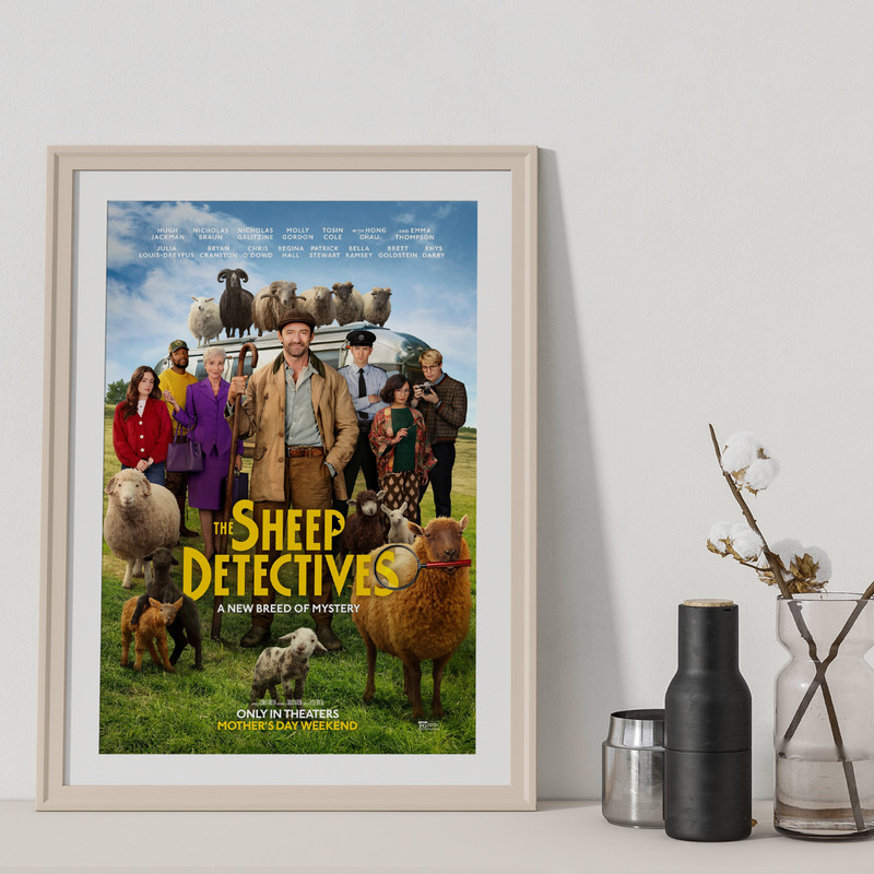 The Sheep Detectives Movie Poster Print Hugh Jackman Film Print A5 A4 A3 A2 A1 gallery
