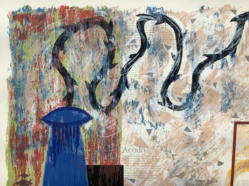 Pepe Herrera. Untitled, n/d. Serigraph on cardboard. Original signed. Numbered gallery