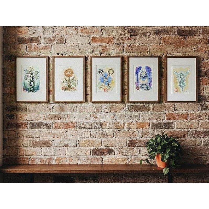Physical Watercolor Print, The Vaelis-Sigh, Dark Academia Decor gallery