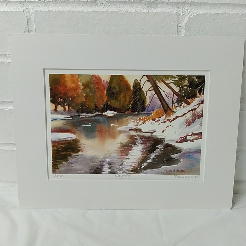 Beautiful Limited Edition Watercolour Print, "Tranquility" By Frances A Gregory