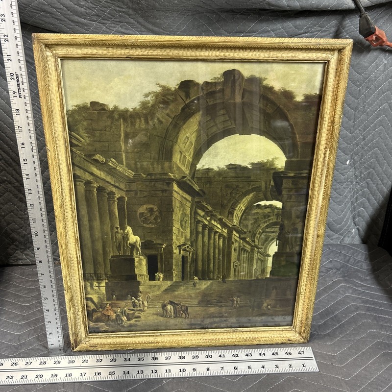 The Fountains Hubert Robert Vintage Framed Print Wall Art
