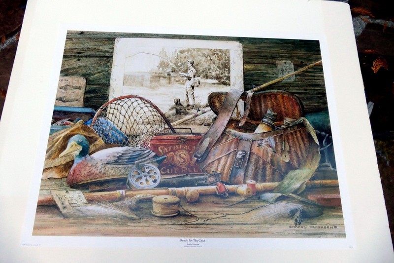 Sharon Pedersen Ready for The Catch Artist Hand Signed 20X25" Print gallery