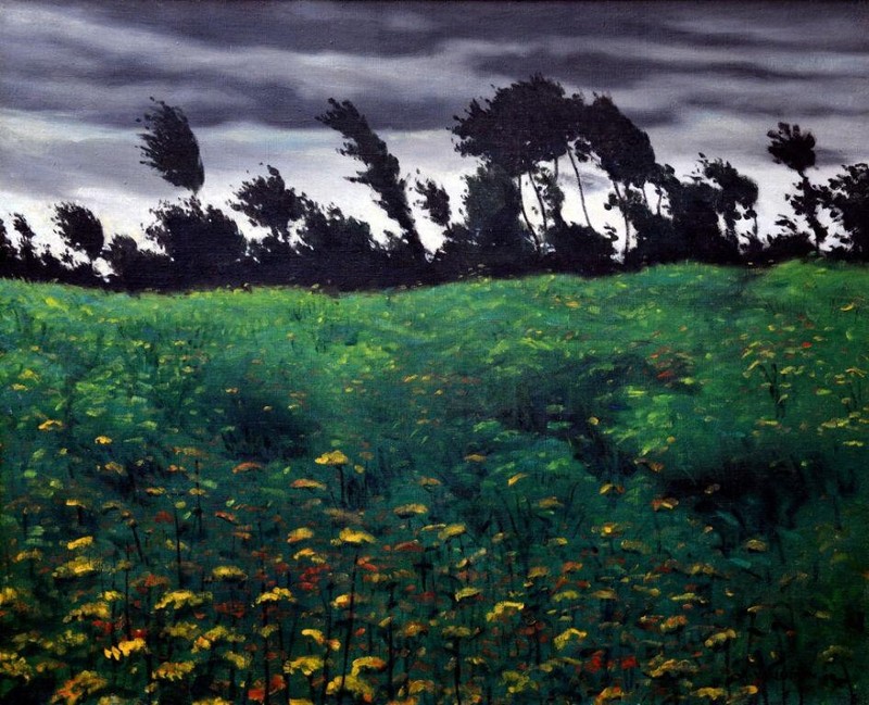 Blossoming Field : Felix Valloton : 1912 : Archival Art Print to be Framed