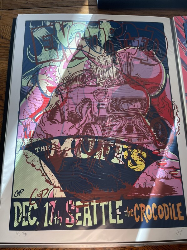 Coop Engorged The Muffs Silkscreen Test Print 18X24 5/5 TP 18×24”