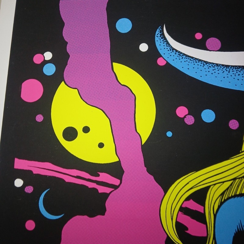 Silkscreen Art Print 18x24 LE #/25 Of 70 Rare JIM RUGG 2014 DRAGON KILLER UV gallery