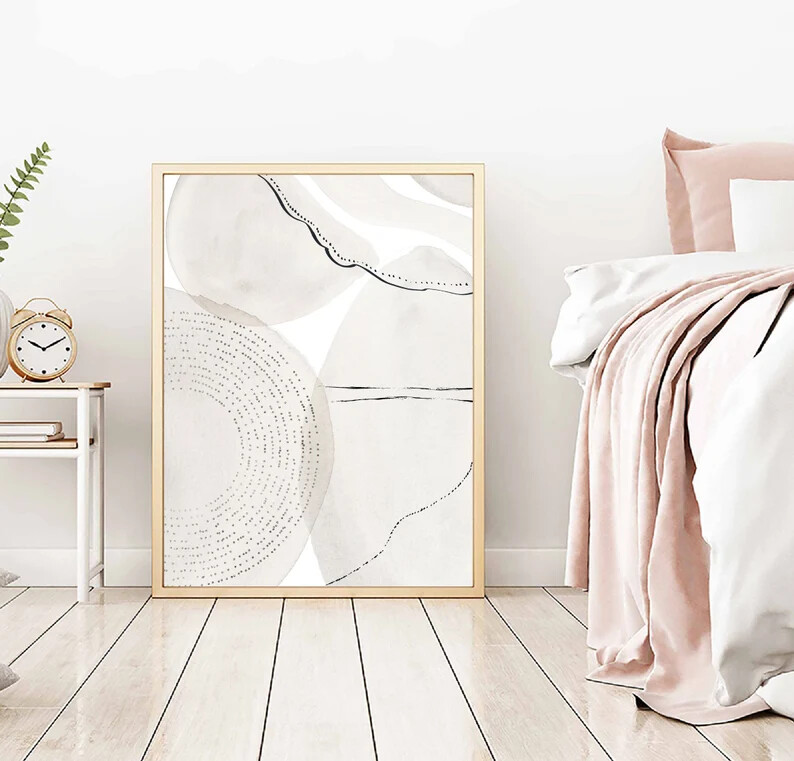Neutral wall Art Decor Prints Abstract Beige Minimalist Posters Line Art gallery