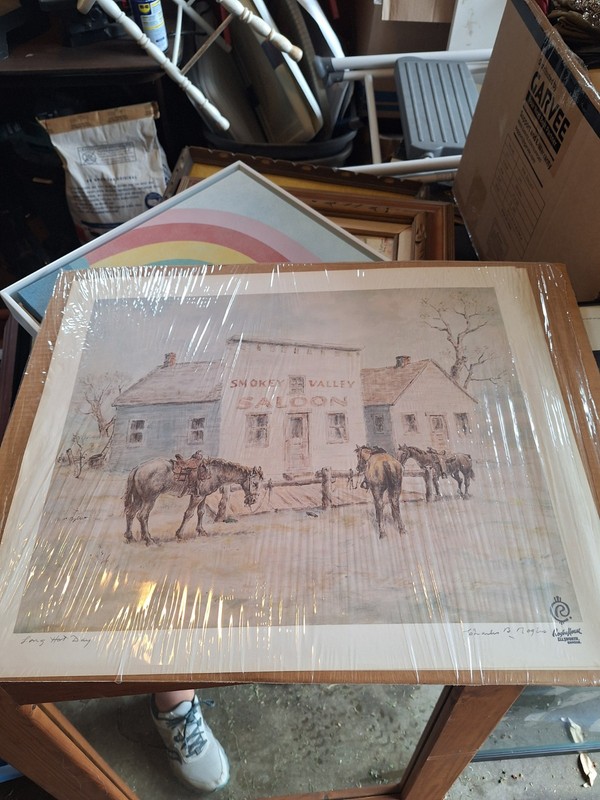 Rodgers House Saloon, Windmill Prints, No Frame, Vintage, Ellsworth, Ks