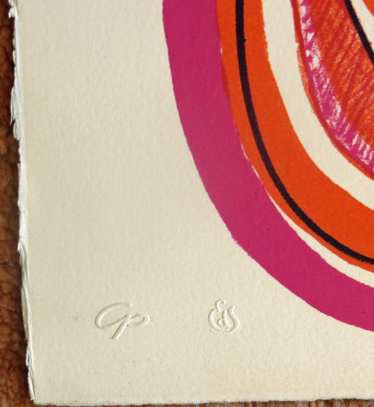 Felix Ruvolo Abstract Lithograph -Samson and Delila fr 10 West Coast Artists S/N gallery