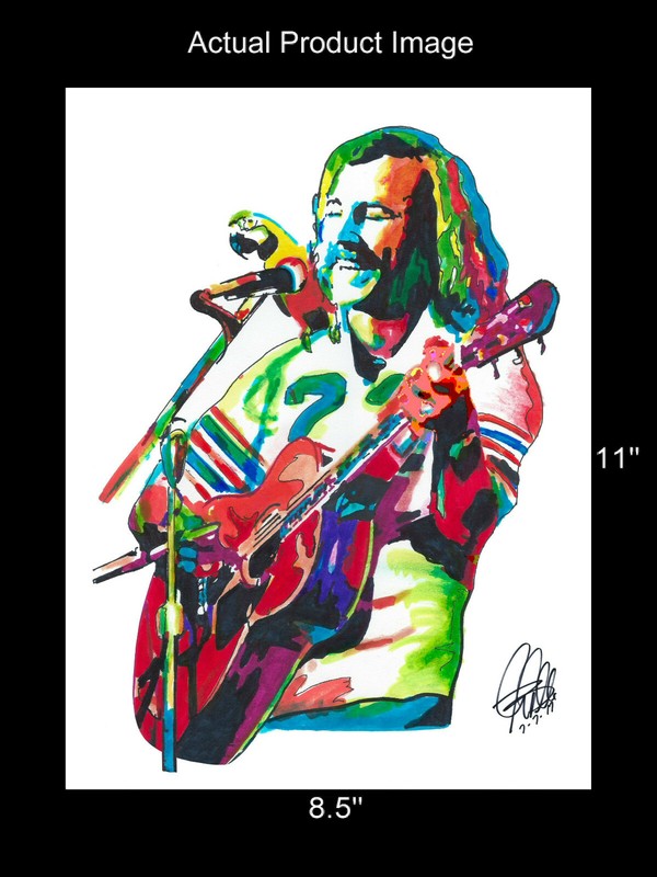 Jimmy Buffett Singer Guitar Rock Folk Music Poster Print Wall Art 8.5x11 gallery