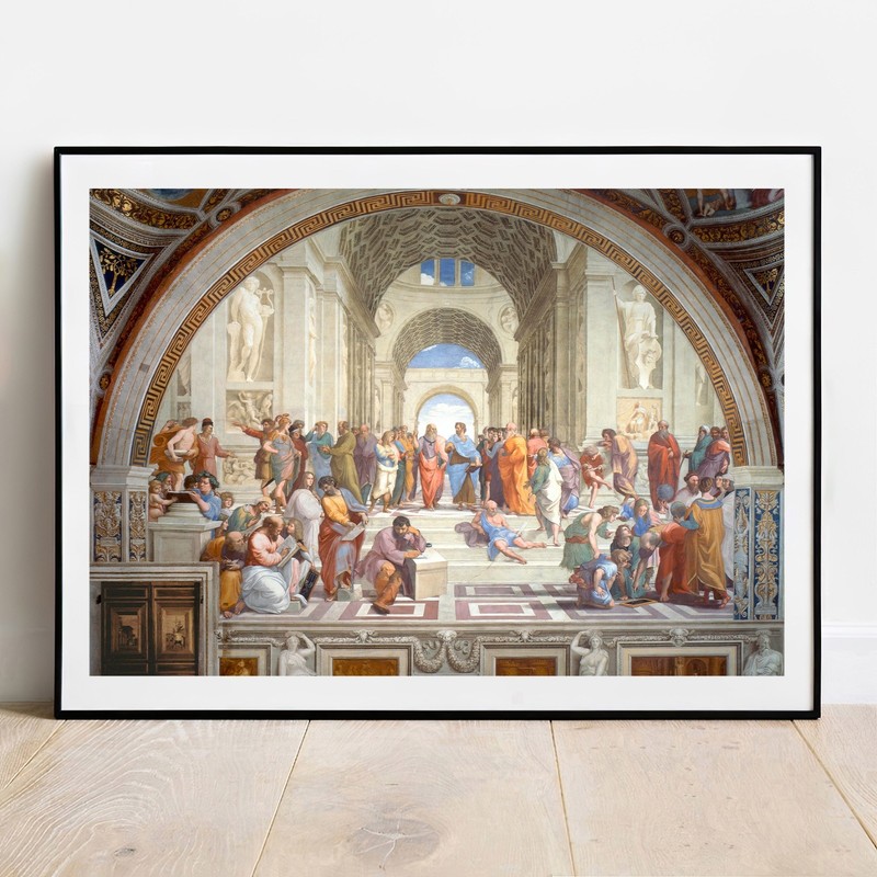 Art print The School of Athens by Raphael giclee poster wall Art home decor