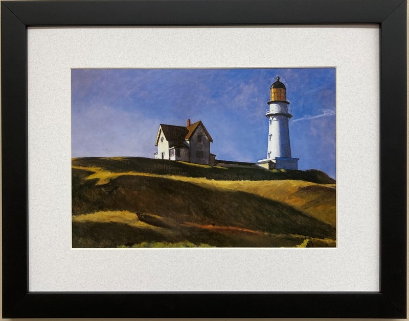 Edward Hopper «Lighthouse Hill 1927» Newly CUSTOM FRAMED Art Americana