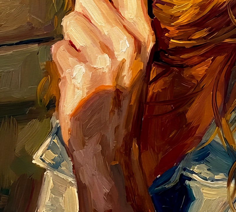 Female Portrait | Print on Matte Paper | Woman Face Wall Art gallery