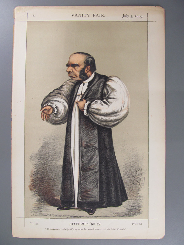 Bishop of Peterborough, Original Vanity Fair Lithograph by Ape, 1869 (6)
