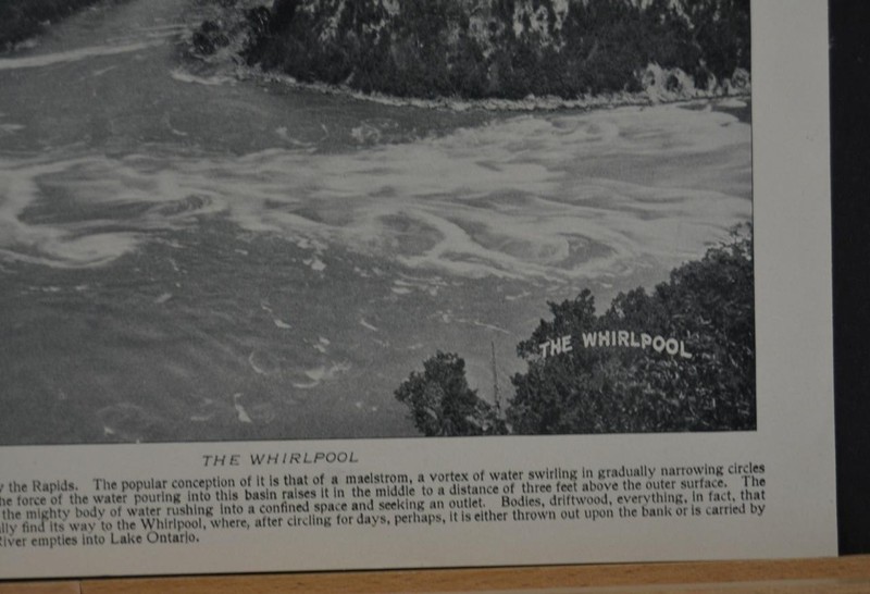 Antique Niagara Falls New York Art Print Whirlpool Rapids Original B&W 1910 gallery