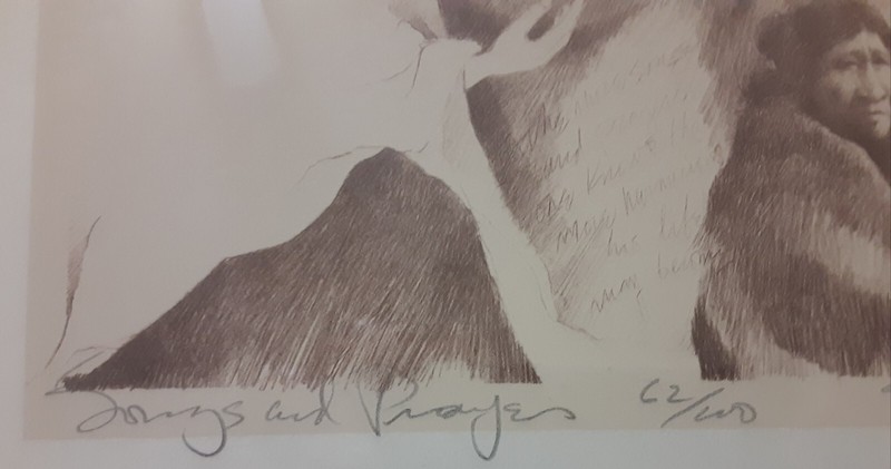 Vintage Frank Howell Lithograph "Songs & Prayers" Signed & Numbered 62/100 1980 gallery