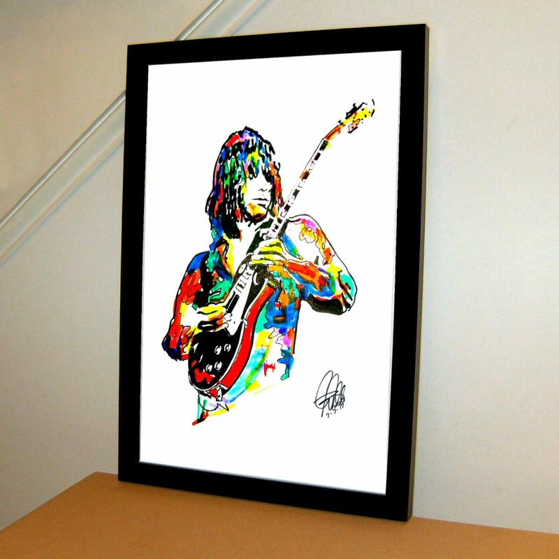 Jeff Beck Guitar Rock Music Poster Print Wall Art 11×17