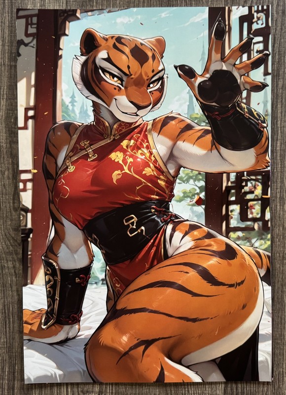 Kung Fu Panda | Tigress | Kemono | Furry | Art Print Pinup [12×18]