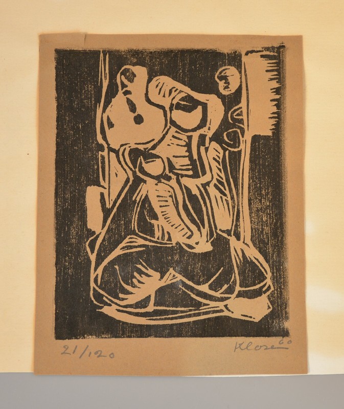 Paul Klose (1912-1982) German Artist – Wood Block Print – Signed Lmt Ed 21/120