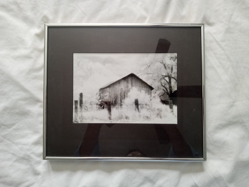 La Luz New Mexico Rustic Barn Fine Art Black White Photograph Framed 13×16…